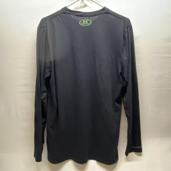 Under Armour Heat Gear Men's Medium Black Loose Fit Long Sleeve GmCharged Logo - Picture 6 of 11